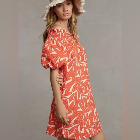 Anthropologie Dresses & Skirts - Anthropologie WHIT TWO Banana Leaf Off-The-Shoulder Tunic Dress Size Sma…